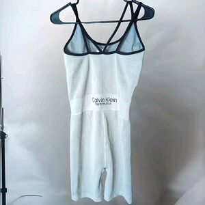Calvin Klein Women's Seamless Rib Performance Unitard Shape Wear‎ Size Large
